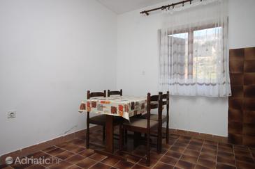 Dining room Metajna, Dining room u smještaju tipa apartment, WIFI.
