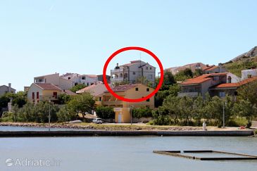Property - Apartments 6380 Property Pag (Pag) - Accommodation 6380 - Apartments near sea with pebble beach.
