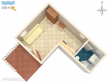 Studio flat AS-6426-a - Apartments Metajna (Pag) - 6426