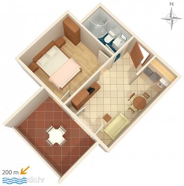 Apartment A-6432-b - Apartments Novalja (Pag) - 6432