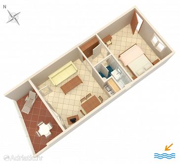 Plan Mandre, Plan u smještaju tipa apartment, WIFI.
