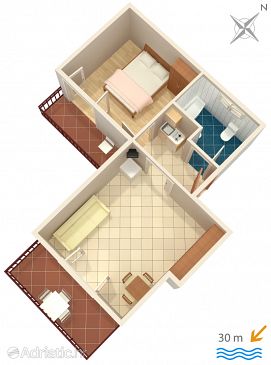Apartment A-651-b - Apartments Pisak (Omiš) - 651