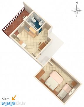 Apartment A-6591-d - Apartments and Rooms Starigrad (Paklenica) - 6591