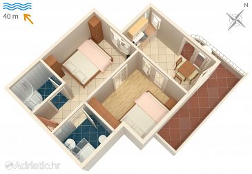 Apartment A-6656-b - Apartments Tučepi (Makarska) - 6656