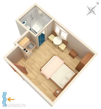 Studio flat AS-6695-a - Apartments Tučepi (Makarska) - 6695
