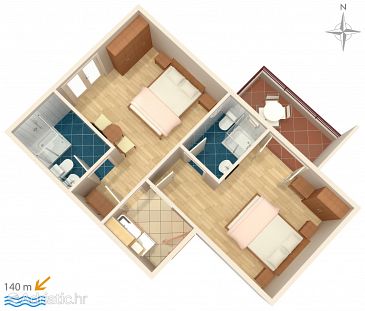 Apartment A-6750-a - Apartments Promajna (Makarska) - 6750
