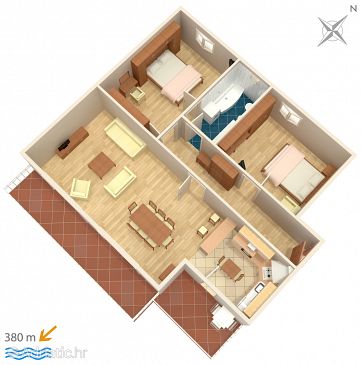Apartment A-6784-a - Apartments Makarska (Makarska) - 6784
