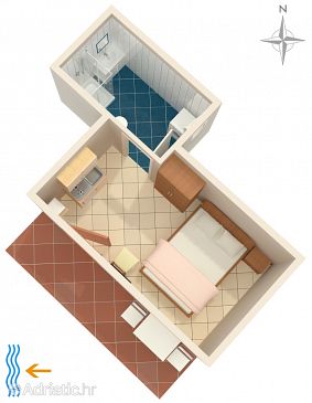 Studio flat AS-7126-a - Apartments and Rooms Umag (Umag) - 7126