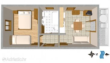 Apartment A-730-b - Apartments Mirca (Brač) - 730