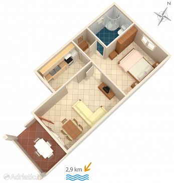 Apartment A-7420-a - Apartments Pula (Pula) - 7420
