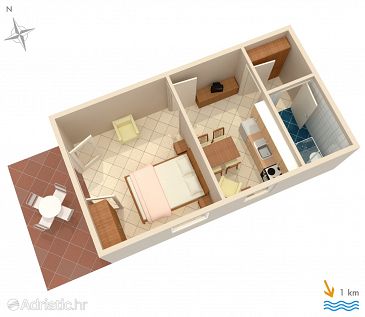 Apartment A-756-b - Apartments Pučišća (Brač) - 756