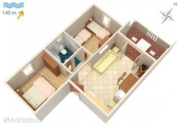 Apartment A-7591-a - Apartments Sutivan (Brač) - 7591