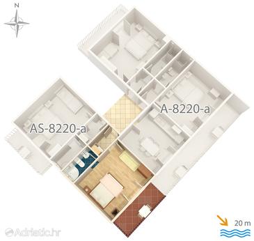 Studio flat AS-8220-b - Apartments Pašman (Pašman) - 8220