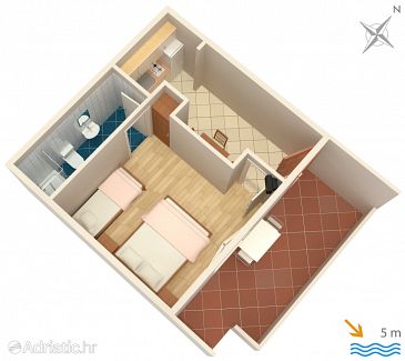 Apartment A-8341-a - Apartments Zaklopatica (Lastovo) - 8341