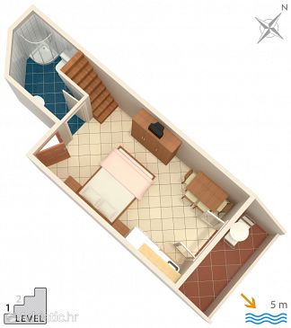 Studio flat AS-8341-a - Apartments Zaklopatica (Lastovo) - 8341