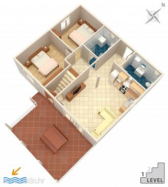 House K-9266 - Vacation Rentals Brna - Vinačac (Korčula) - 9266