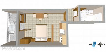 Studio flat AS-945-b - Apartments Duće (Omiš) - 945