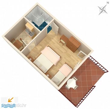 Studio flat AS-946-a - Apartments Duće (Omiš) - 946