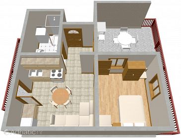 Apartment A-958-a - Apartments Žaborić (Šibenik) - 958