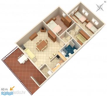 Apartment A-975-a - Apartments Seget Vranjica (Trogir) - 975