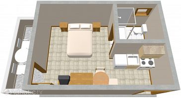 Studio flat AS-995-d - Apartments Zaklopatica (Lastovo) - 995