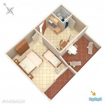 Apartment A-996-d - Apartments Pasadur (Lastovo) - 996
